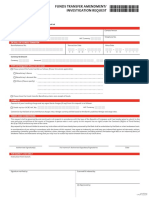 Funds Transfer Amend Form