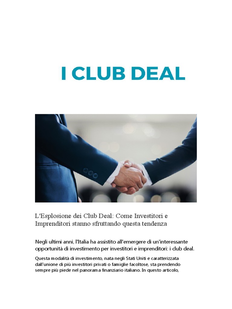 Club Deal | PDF