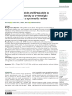 Effect of Semaglutide and Liraglutide in Individuals With Obesity or Overweight Without Diabetes-A Systematic Review