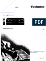 Manual de Usuario Technics SA-AX530 (40 Páginas)