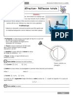 Activité Réfraction Et Reflexion Totale