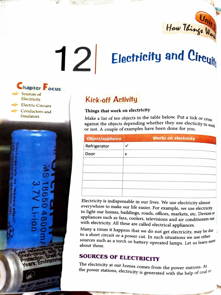 Electricity and circuits pdf electrical conductor incandescent