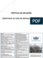 (749708904) Plano y Puntos de Encuentro Ante Tsunami - Tríptico - Planta de Pellets Oficial.