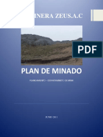 Plan de Minado Zeus.s.a.c 2011