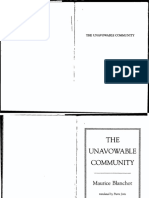 The Unavowable Community (Maurice Blanchot) (Z-Library)