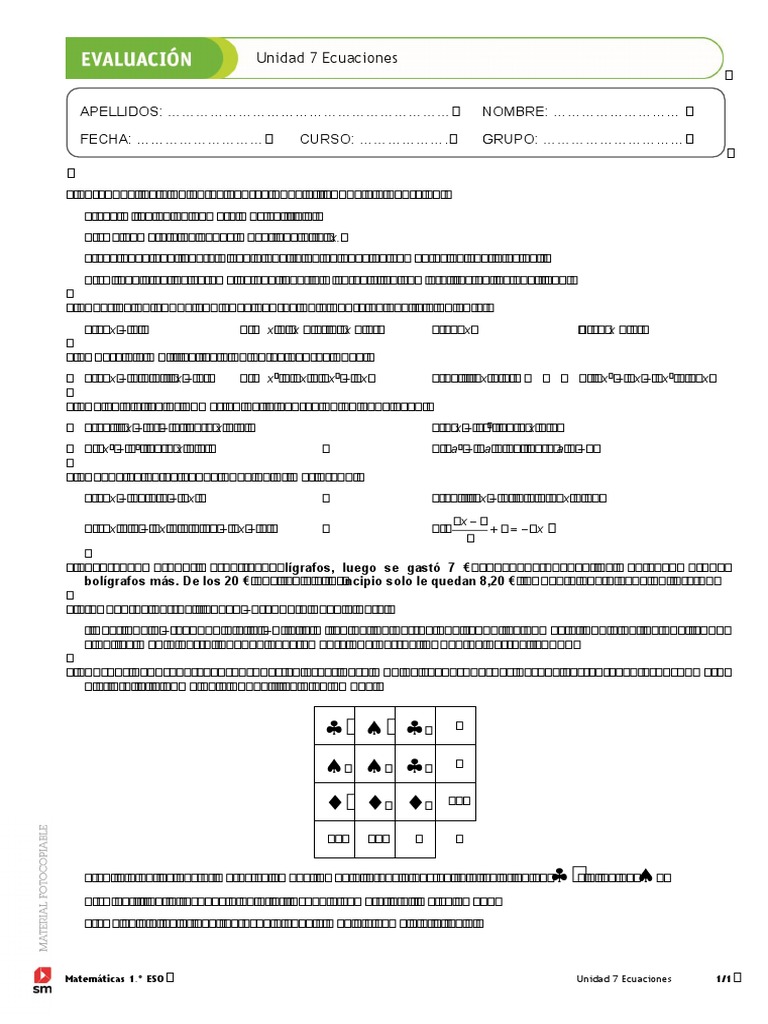 Équations et expressions algébriques | PDF