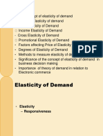 Elasticity of Demand and Supply