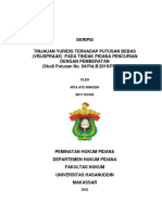 Skripsi Tinjauan Yuridis Terhadap Putusan Bebas Dengan Pemberatan (Studi Putusan No. 84/Pid.B/2019/PN - TPG)