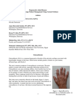 Degenerative Joint Diseases - Admisson Exam