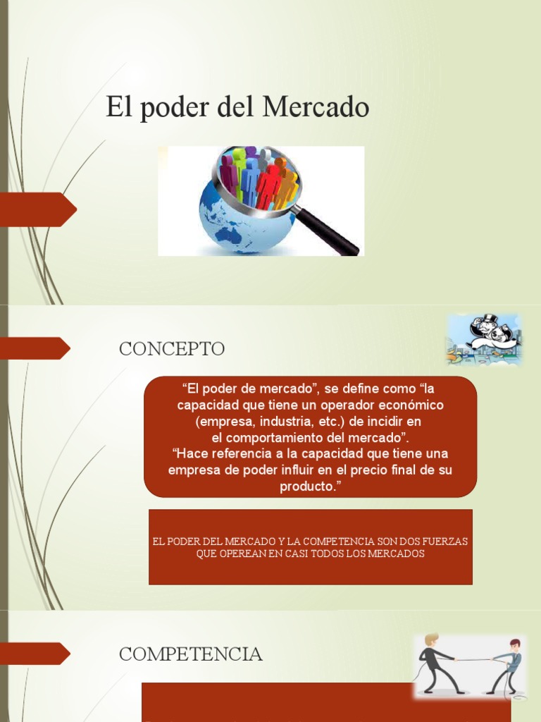 Poder de Mercado y Competencia Económica | PDF | Monopolio | Mercado ...