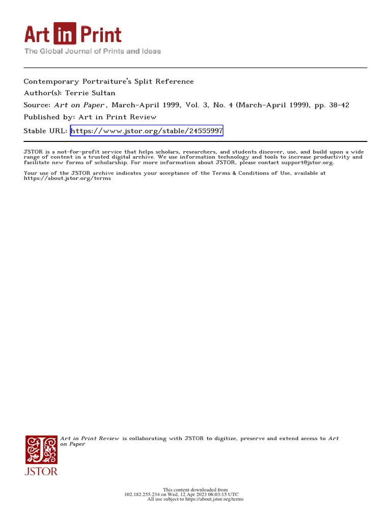 MARLENE DUMAS - Contemporary Portraiture's Split Reference | PDF ...