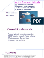 Cementitious and Pozzolanic Materials