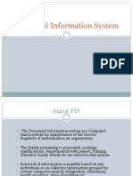 Personnel Information System