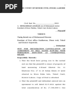 Application For Partitione of Agriculural Land