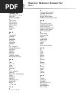 HighNote2 Grammar Quiz GroupA ANSWERS