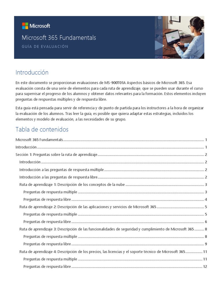 Guía de Evaluación de Microsoft 365 | PDF | Computación en la nube ...