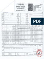 Certificado de Calidad Del Fabricante PLANCHA ASTM A-36 6 X 2 X 6 MTS.