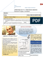 Guia 1 Tercero Medio Segundo Semestre Agosto 2021 PDF