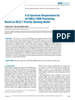 Calculation Method of Spectrum Requirement For IMT-2020 eMBB and URLLC With Puncturing Based On M G 1 Priority Queuing Model