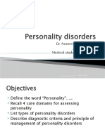 Personality Disorder For Undergarduate Sudents