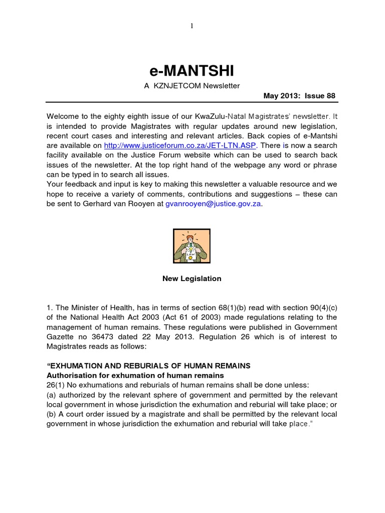 E-Mantshi Issue 88 | PDF | United States Federal Judge | Judicial ...