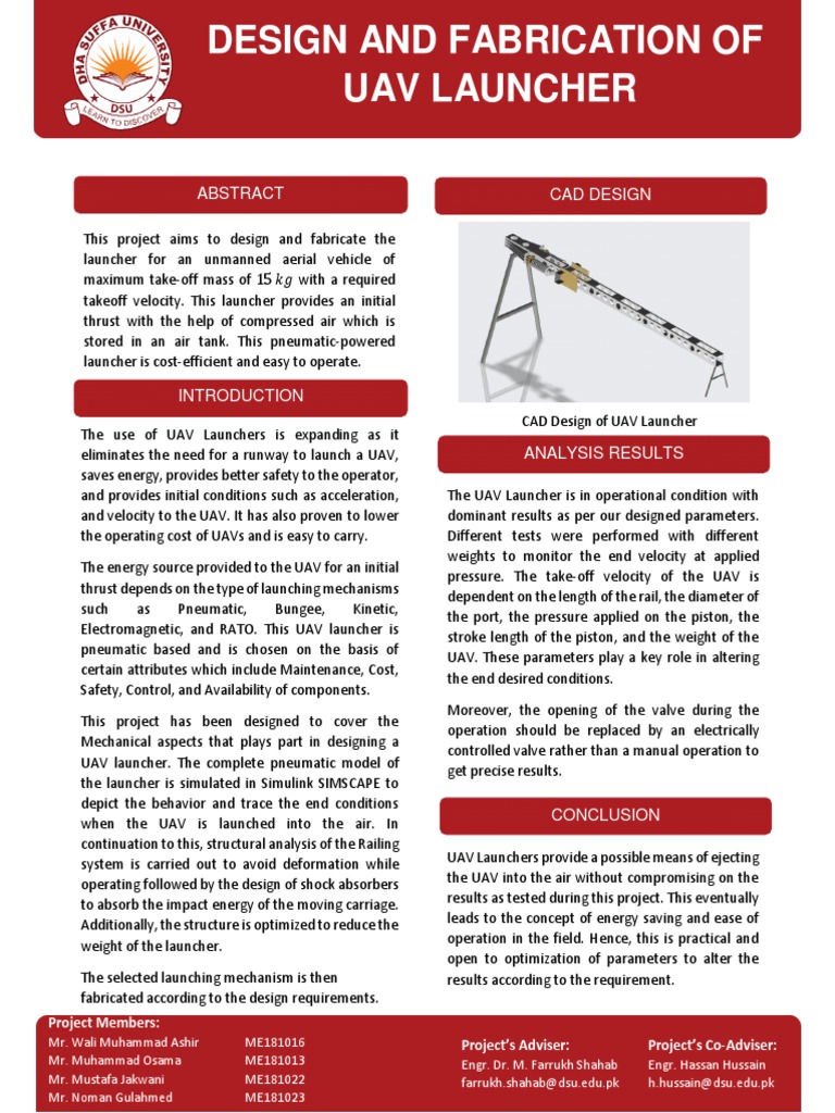 Flyer UAV Launcher | PDF | Unmanned Aerial Vehicle | Takeoff