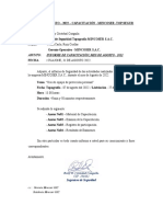 01 INFORME de SEGURIDAD Capacitacion EPP - 31 Agosto 2022