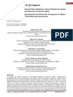 A Psicomotricidade e A Educação Física Adaptada No Desenvolvimento de Crianças Com Transtorno Do Espectro Autista