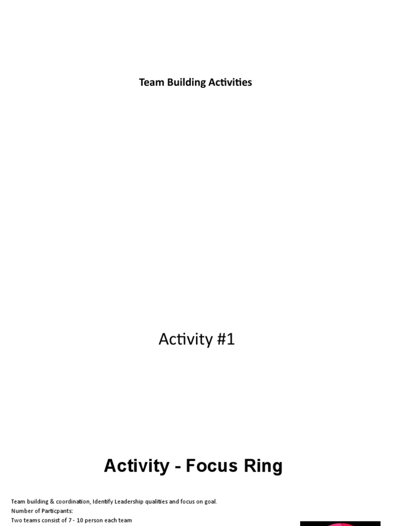 Teambuilding Activities Pdf