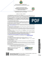 Edital No 0112023 Unemat Nova Xavantina Faculdade de Ciencias Agrarias Biologicas e Sociais Aplicadas