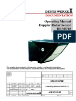 Operating Manual Doppler Radar Sensor DRS05/1#: Documentation
