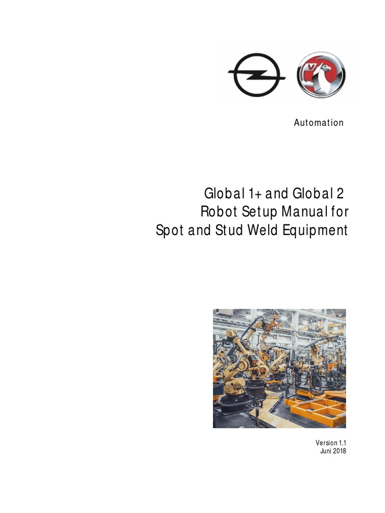 G1+ G2 Robot Setup Manual For Spot and Stud Weld Equipment 1.1 PDF