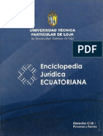 Enciclopedia  DERECHO CIVIL 1 PERSONAS Y FAMILIA