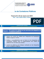 Tutoría III El Control de Calidad en Los Servicios Del Despacho de Contadores Públicos