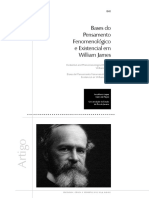 Bases Do Pensamento Fenomenológico e Existencial em William James