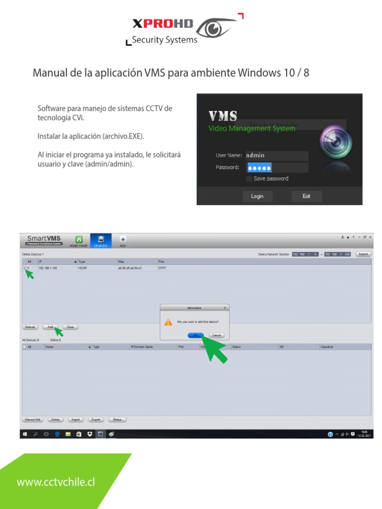 Manual de VMS para Windows 10/8 | PDF | Informática