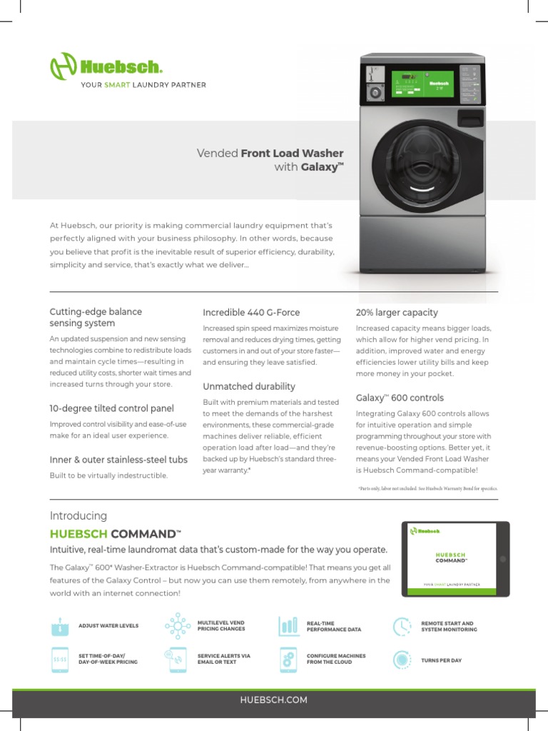 HuebschVendedFrontLoadwasherAH180007 PDF