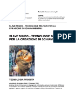 Slave Minds - Tecnologie Militari Per La Creazione Di Schiavi Mentali