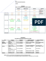 Talleres Definitivo Dias y Horarios