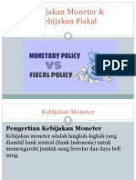 Kebijakan Moneter & Fiskal