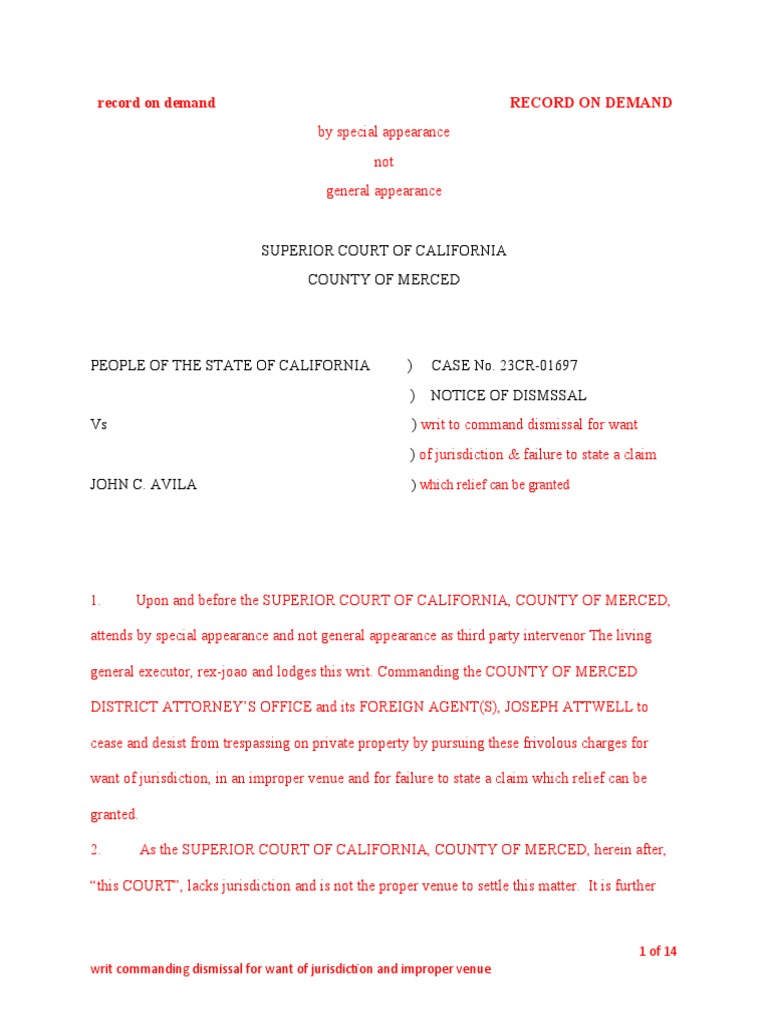 Legal Case Doc 7 257 23 | PDF | Jurisdiction | Fraud