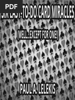 6 EZ to Do Card Miracles