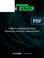 Direito Administrativo Introdução Ao Direito Administrativo