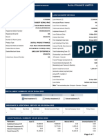 Statement of Account For 410dpfec684330: Bajaj Finance Limited