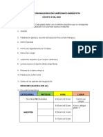 Programaciòn Inauguraciòn Campeonato Inensefista 2023