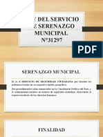 Ley Del Servicio de Serenazgo Municipal
