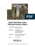 Starin Park Water Tower Structural Analysis Report - McEnroe Consulting - Final Report 2023-1-05