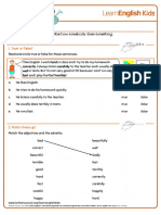 Grammar Practice Adverbs Worksheet