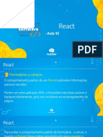 Aula 10 - React - Renderização Condicional e Formulários