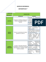 Matriz de Referencia 7